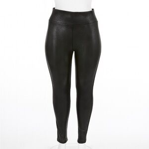 Torrid Black Textured Leggings 1X